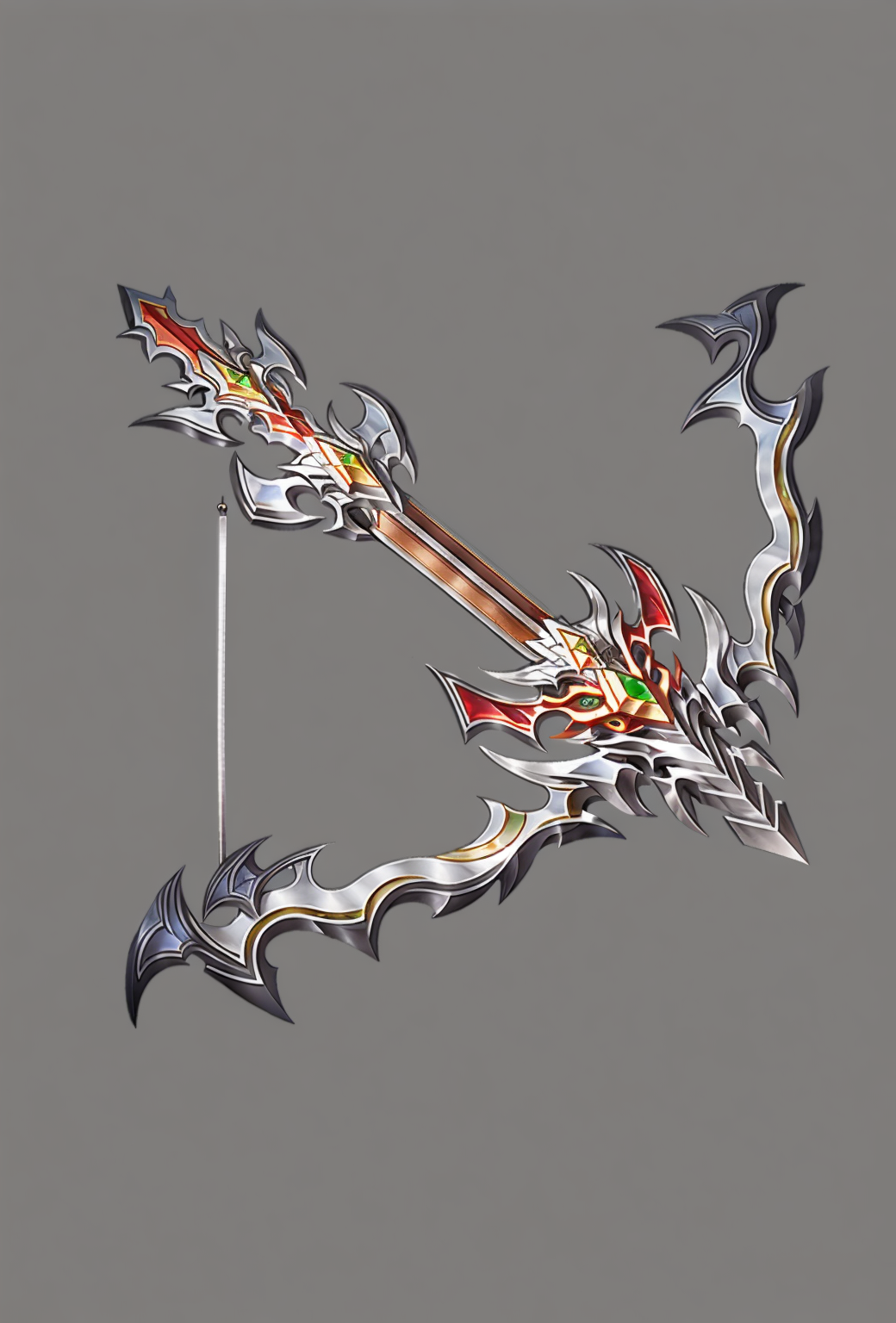 07393-4240667271-Crossbow arrows, Chinese weapons, grey background, no humans, weapon, simple background.png